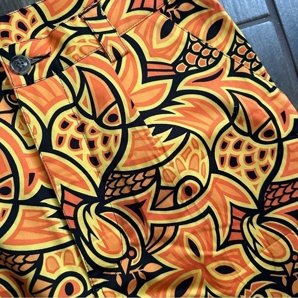 NWT Loudmouth Golf Chirp Chirp Men’s Jogger Golf Pants in Orange Black Sz 30 - Picture 5 of 8